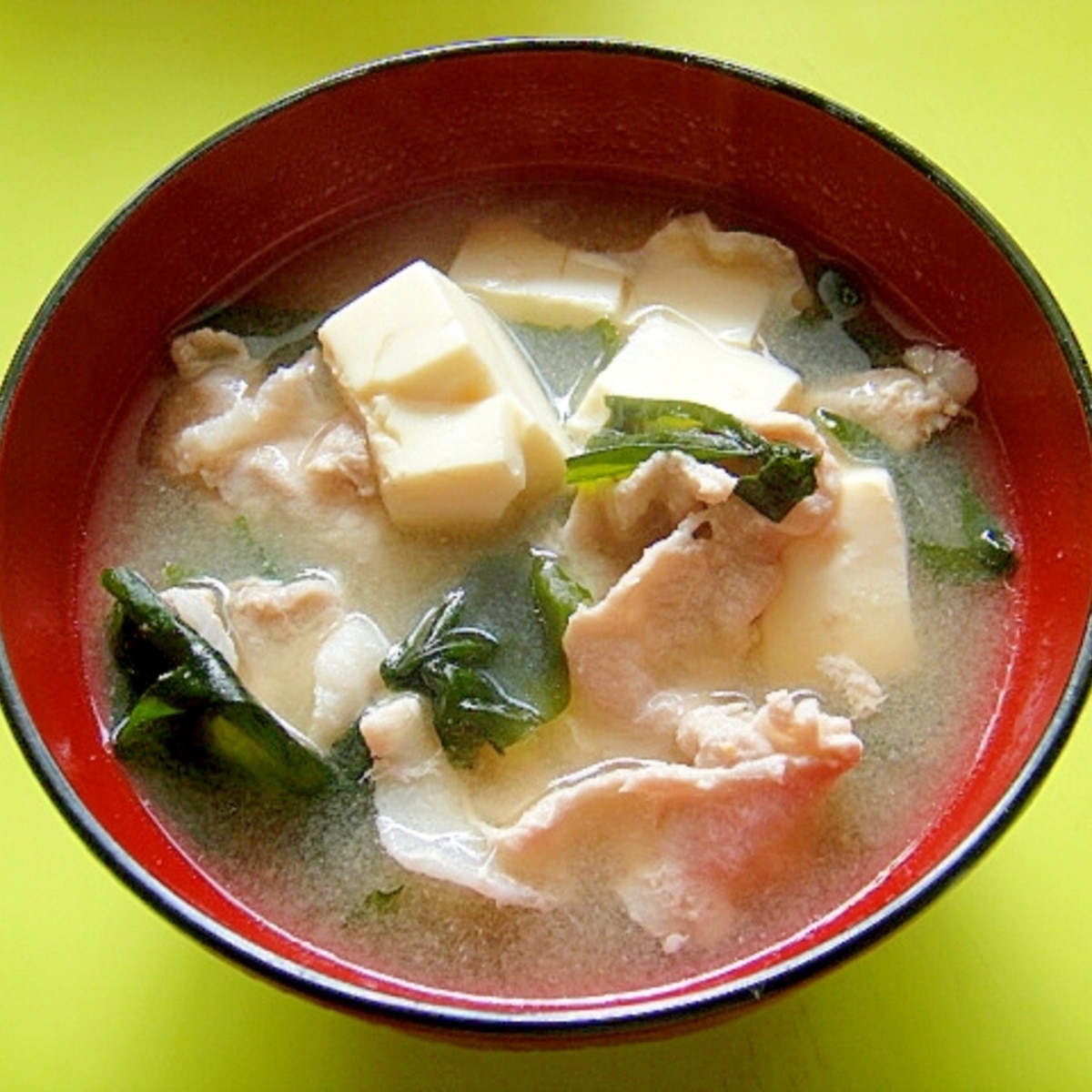 豆腐と豚肉わかめの味噌汁 レシピ 作り方 By Mint74 楽天レシピ 豆腐と豚肉わかめの味噌汁 レシピ 作り方 By Mint74 楽天レシピ